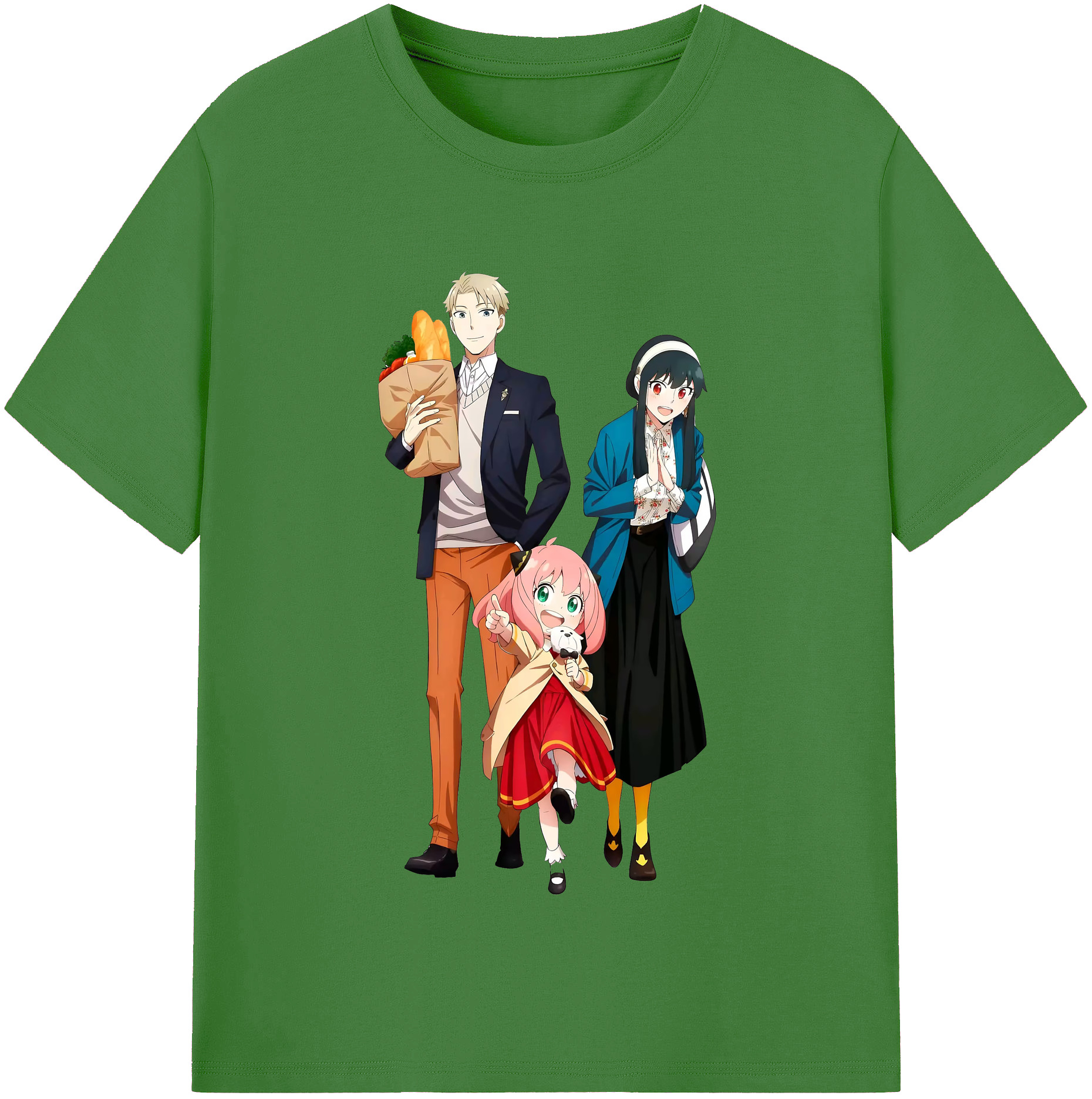 （画像用） SPY×FAMILY间谍家家酒 レディースカジュアルプリントTシャツ（綿100％）